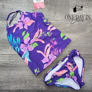 Kanu Surf Spring Tankini Swimsuit Size 8